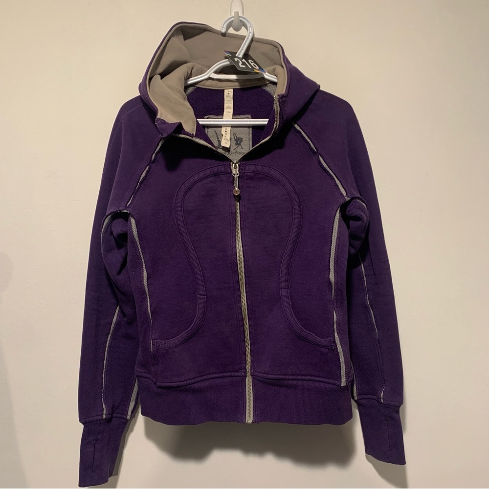216. Lululemon Scuba Hoodie Special Edition Distressed Dark Purple